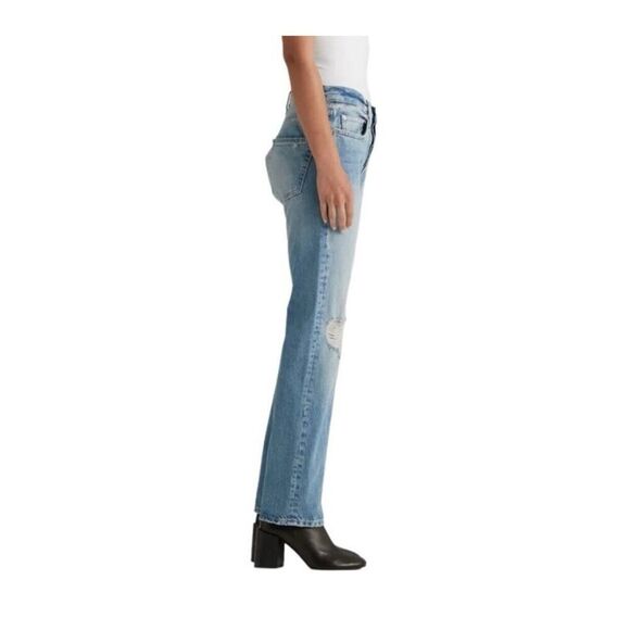 Edwin Tash Ripped High Waist Relaxed Fit Jeans In Surrender Size 24 - NWT $228 - Picture 4 of 7